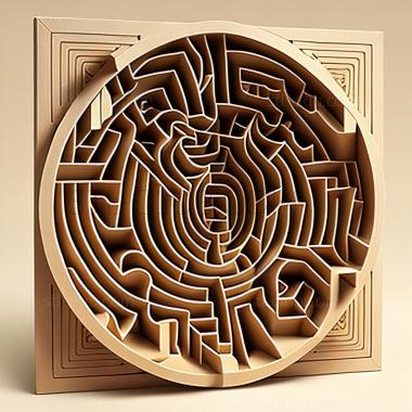 3D model st labyrinth (STL)